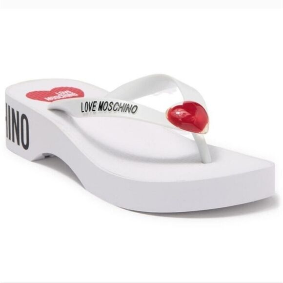 NIB Love Moschino Eva Platform Flip Flop Sandal - Picture 2 of 11